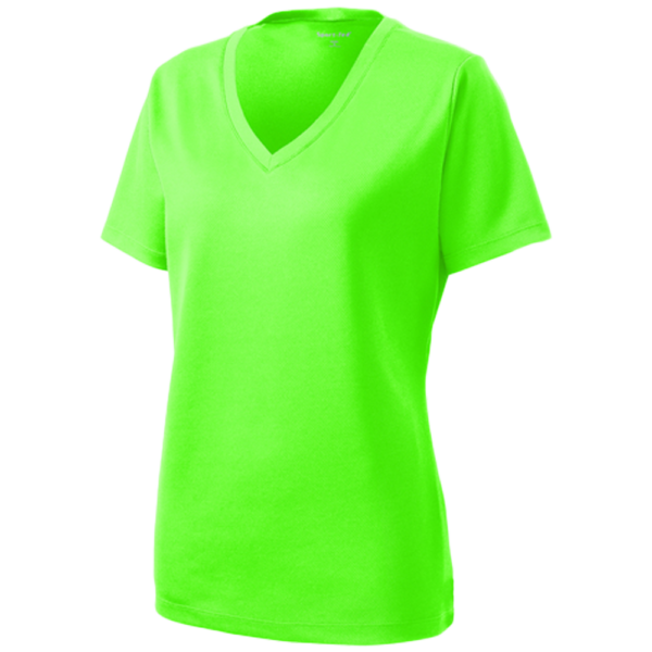 LST340 Sport-Tek Women's PosiCharge RacerMesh V-Neck Tee