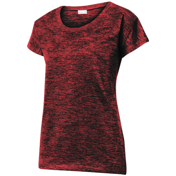 LST390 Sport-Tek Women's PosiCharge Electric Heather Sporty Tee