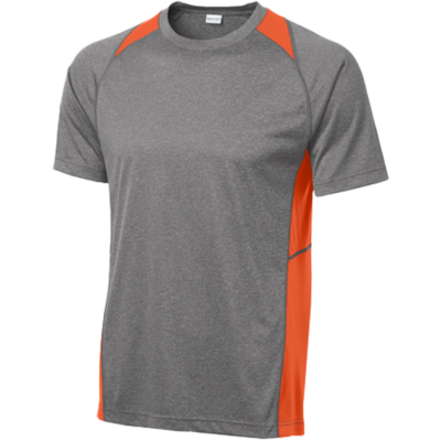 ST361 Sport-Tek Heather Colorblock Contender Tee