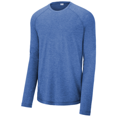 ST400LS Sport-Tek PosiCharge Long Sleeve Tri-Blend Wicking Raglan Tee