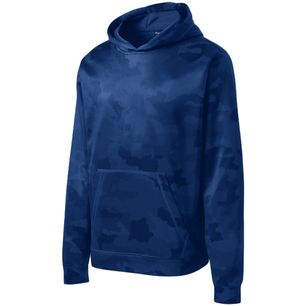 YST240 Sport-Tek Youth Sport-Wick CamoHex Fleece Hooded Pullover