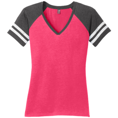 DM476 District Women's Game V-Neck Tee