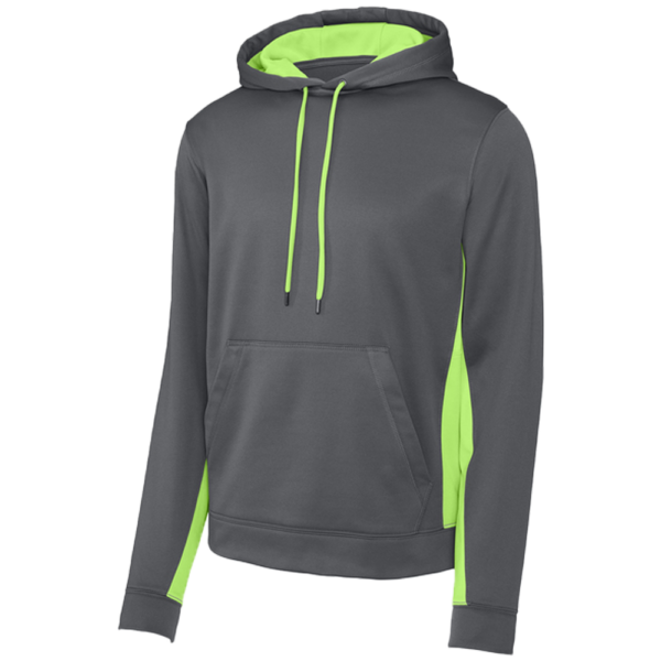 ST235 Sport-Tek Sport-Wick Fleece Colorblock Hooded Pullover