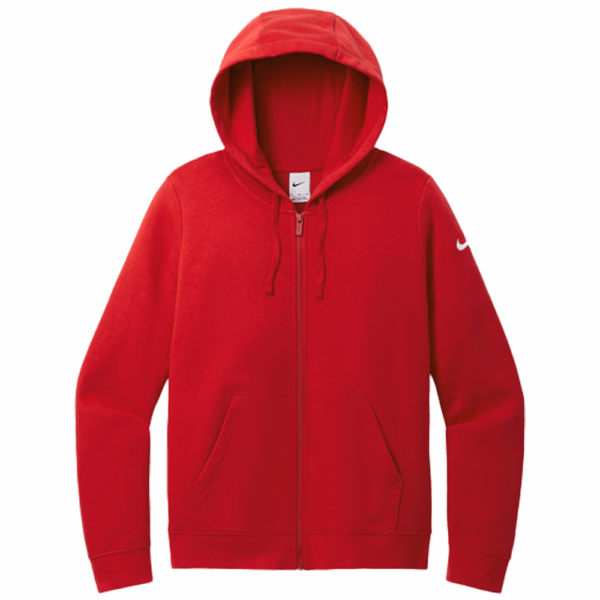 NKFD9890 Nike Women's Club Fleece Sleeve Swoosh Full-Zip Hoodie