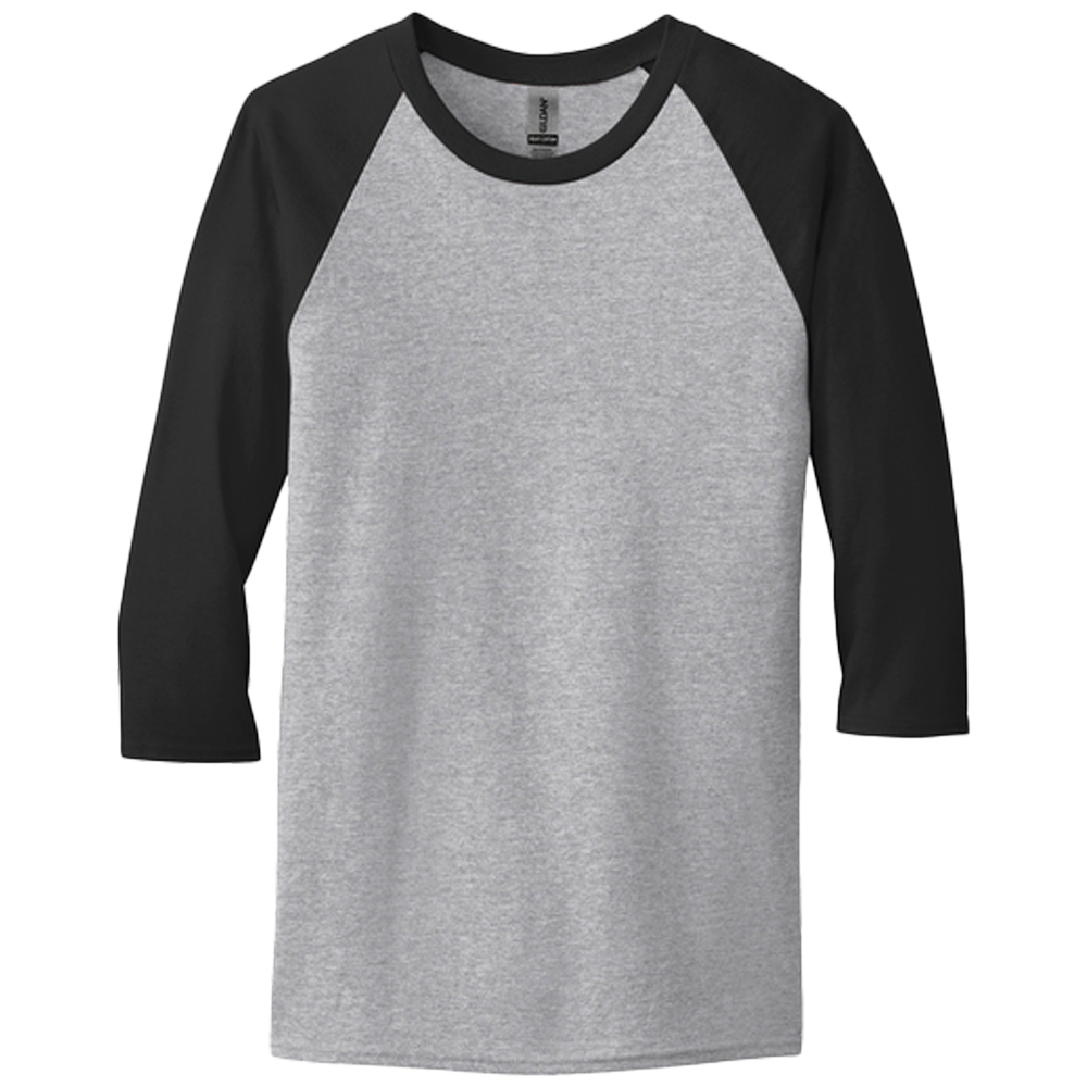 Heavy Cotton 3/4-Sleeve Raglan T-Shirt
