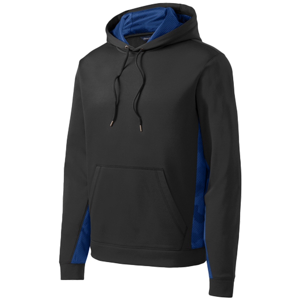 Sport-Wick CamoHex Fleece Colorblock Hooded Pullover
